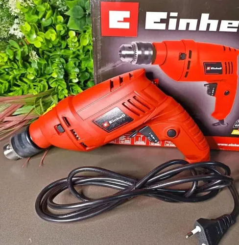 Furadeira de Impacto 600W Einhell -Mandril 13mm para Concreto, Madeira e Metal