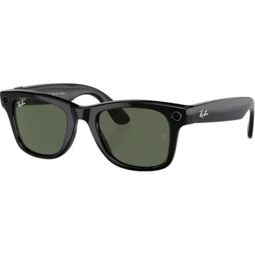 Óculos De Sol Smart Ray-Ban Meta Wayfarer RW4006 - Shiny Black/G-15 Green 