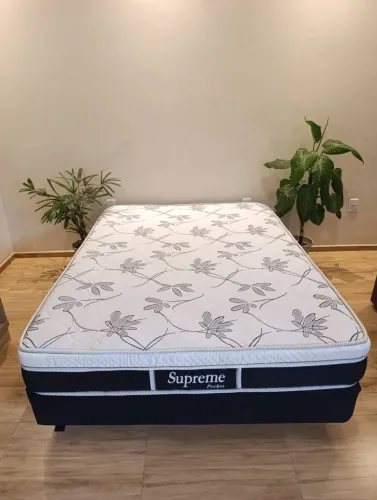 Cama box casal molas ensacadas (entrega grátis)