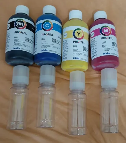Tintas Pigmentada para impressoras Epson Black; Ciano; Magenta; Yelow 250ml val. 28/02/28