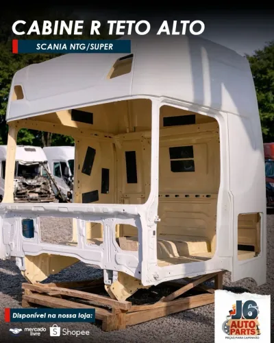 Cabine Scania NTG R Teto alto