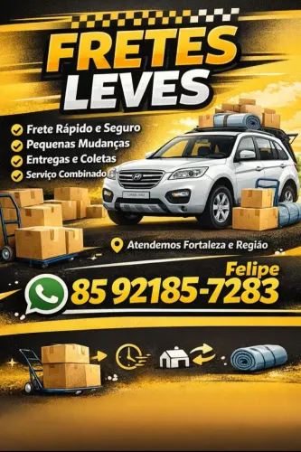 Fretes leves e entregas rápida 