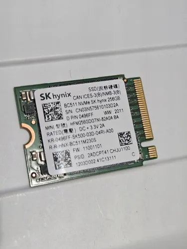 SSD M.2 SK HYNIX 256GB notebook ou PC. OEM NOVAM