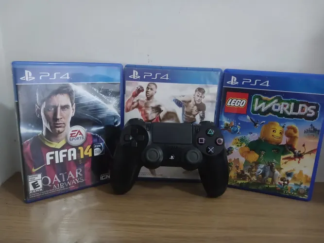 Jogos de PS4 + Controle Original