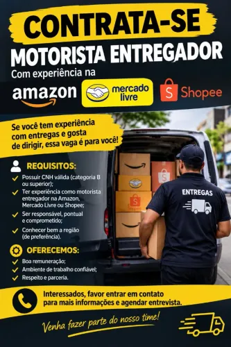 Entregador motorista 