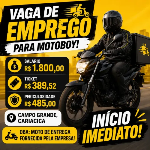 Motoboy com experiência!