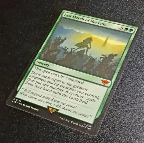 Última Marcha dos Ents - Carta de Magic the Gathering Senhor dos Anéis