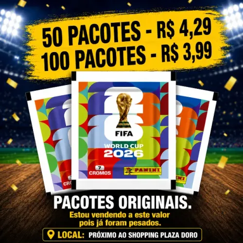 Pacotes de Figurinhas da Copa 2026