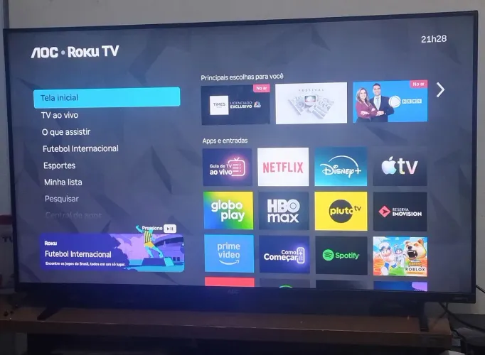 SMART TV AOC 43" ROKU TV 