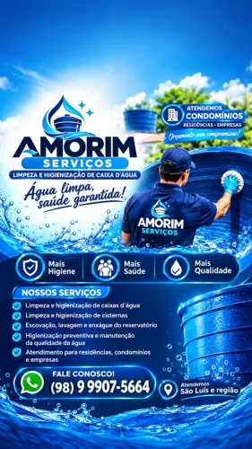 Amorim Serviços - Limpeza e Higienização de Caixas d?Água e Cisternas