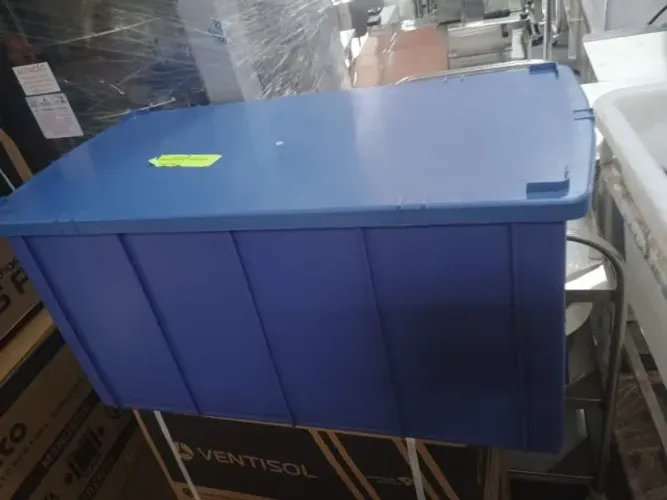 caixa 70 litros azul -novo