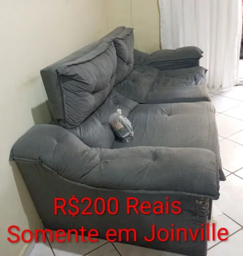 Sofá retrátil 2 lugares 