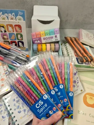Kit Papelaria fofa presentealvel 10 itens
