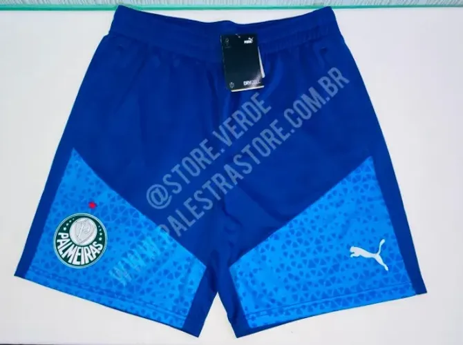 BERMUDA PALMEIRAS DE TREINO 2024/25 AZUL -PUMA