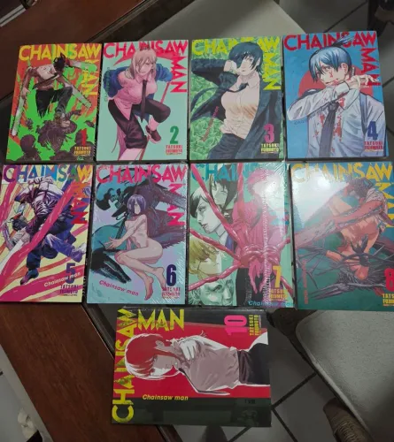 Chainsaw Man Volumes 1 ao 10 (Faltando o volume 9)