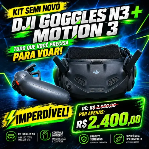 Googles N3 + Controle Motion super novos