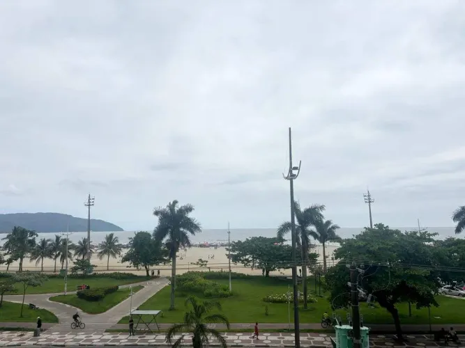 Apartamento 2 quartos (1 suíte) com Vista para o Mar 80 m², Frente em Santos (Pompéia)