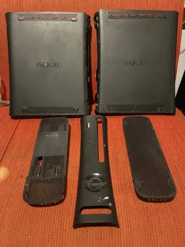 Carcaça Plástica Xbox 360 Fat Preto em Bom Estado