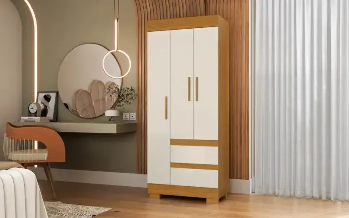 ROUPEIRO 3 PORTAS COM ENTREGA + MONTAGEM GRÁTIS!