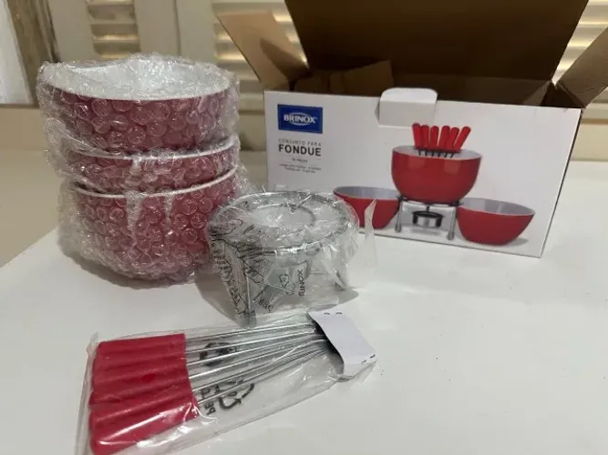 Conjunto Para Fondue Cerâmica 10 Peças