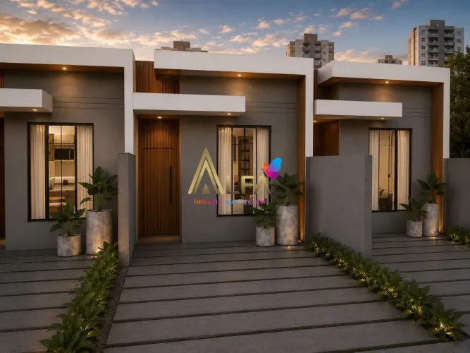 Casa moderna e com excelente padrão de acabamento com 1 suite mais 2 dormitórios