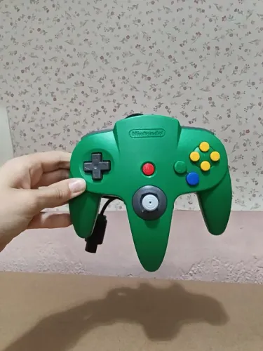 Vendo Controle Nintendo 64 Original Verde Analógico Novo Semi novo