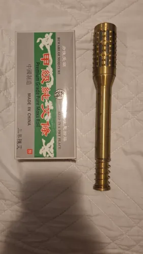 Moxabustao gold dragon e caixa de moxa artemisia com 10 unidades