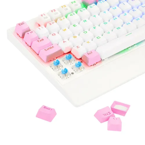 teclado redragon rosa 100%