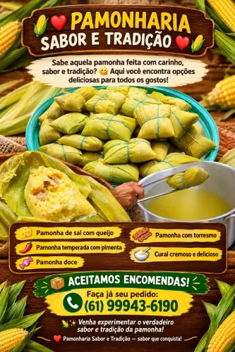 Pamonharia sabor e tradição