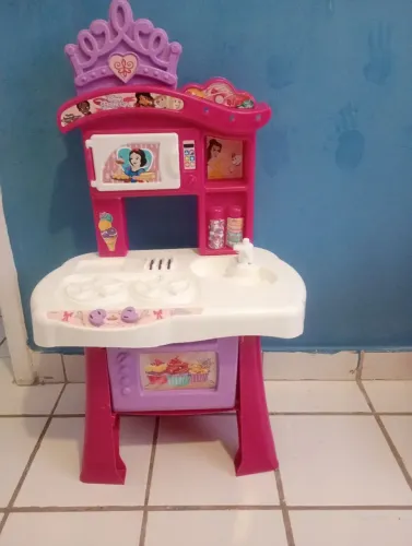 Cozinha Infantil Disney Princesas Rosa e Lilás