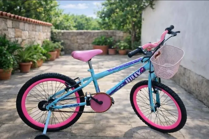 Bicicleta Infantil Colli Jully Aro 20 Com Cestinha e Rodinhas