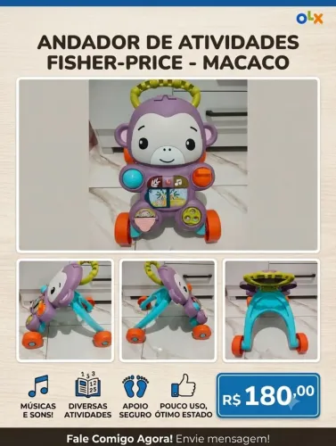 Andador Fisher Price - Macaquinho
