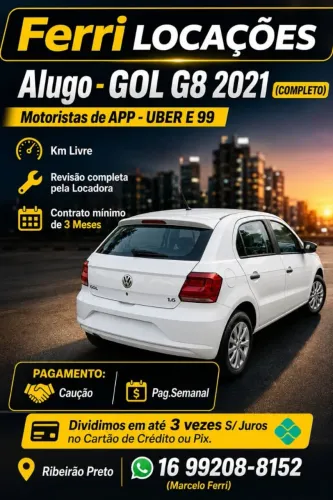 Aluguel carro para Uber