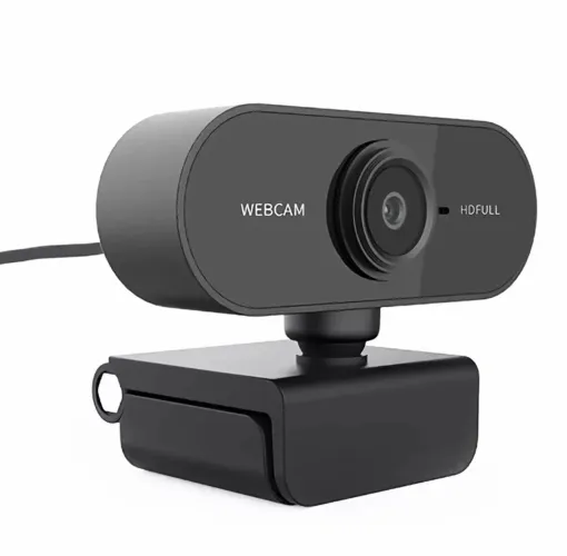 Webcam Full HD 1080p/2MP USB com microfone