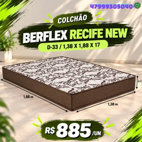 COOLCHÃO BERFLEX RECIFE NEW CASAL