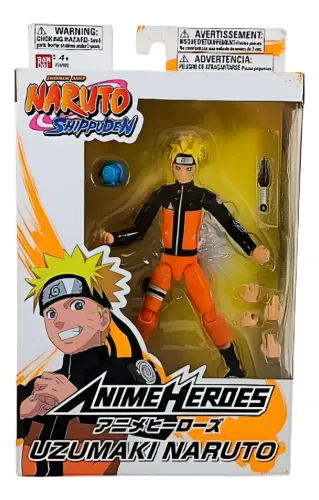 Boneco Uzumaki Naruto, Bandai Anime Heroes, Naruto Shippuden