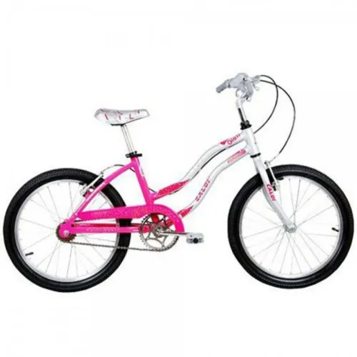 Bicicleta de alumínio aro 20 meninas Caloi Gloss