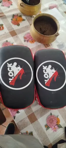 2 Manoplas treinos de Muay Thai , aparador , chutes e socos . Boxe 