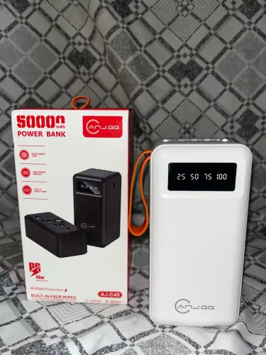 Power Bank 50000mAh com 4 Cabos Integrados