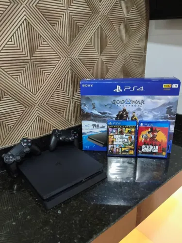 PS4 Slim 1TB + 8 Jogos ? Excelente oportunidade!?