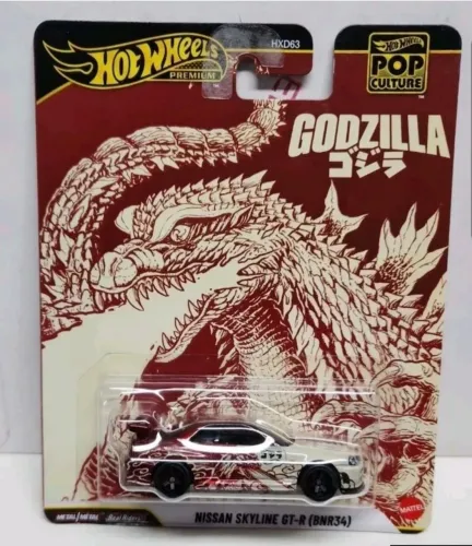 Hot Wheels Premium Pop Culture Godzilla Nissan Skyline GT-R (BNR34)