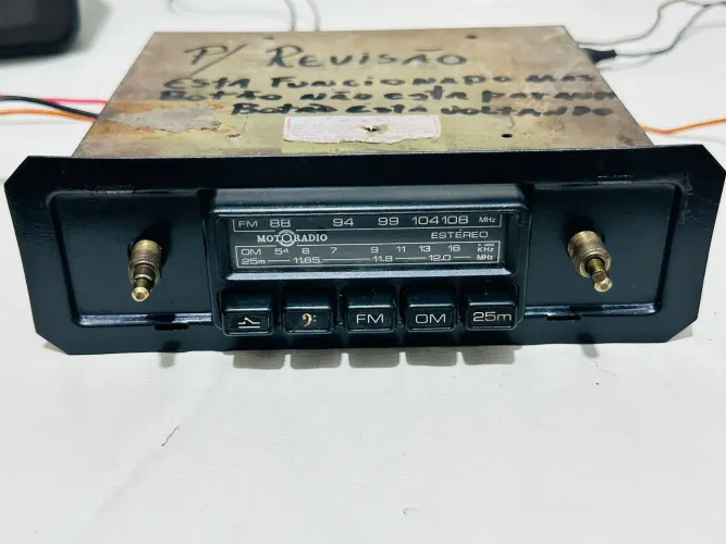 Raro rádio Motoradio veículos antigos para revisão ler anúncio