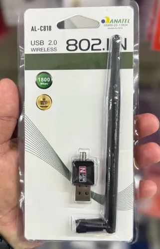 ADAPTADOR WIFI USB C/ ANTENA REF: AL-C818