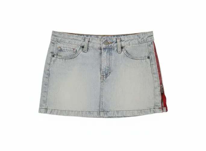 Mini saia jeans