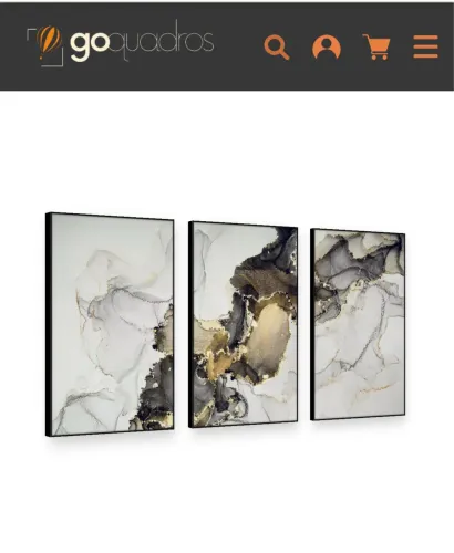 Trio de quadros - 60x90 goquadros
