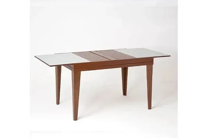 MESA DE JANTAR EXTENSIVA MADEIRA 120X80 MEL/OFF r433