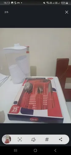 Kit completo Faqueiro Veneza e copos com a jarra