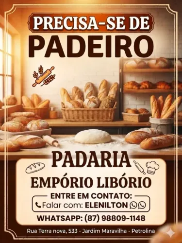 Precisa-se de padeiro