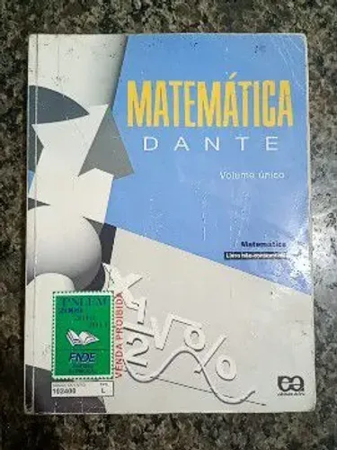 Livro de Matemática Dante - Volume Único