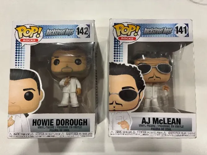 Bonecos Funko Pop! Backstreet Boys - 141 Aj Mclean + 142 Howie Dorough